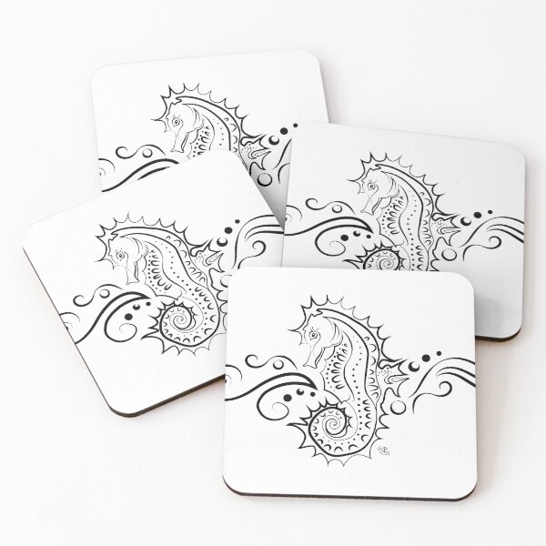 Item preview, Seahorse 1 | Digital illustration | seahorse | horsin' around | Sea drawing designed and sold by NSoulliardArt.