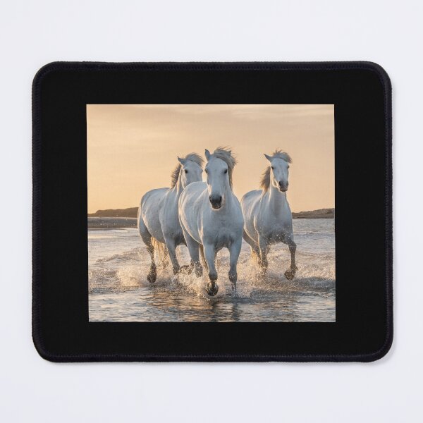 Item preview, Three Horses Running On The Water Sticker designed and sold by joannonapk6.