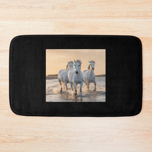 Item preview, Three Horses Running On The Water Sticker designed and sold by joannonapk6.