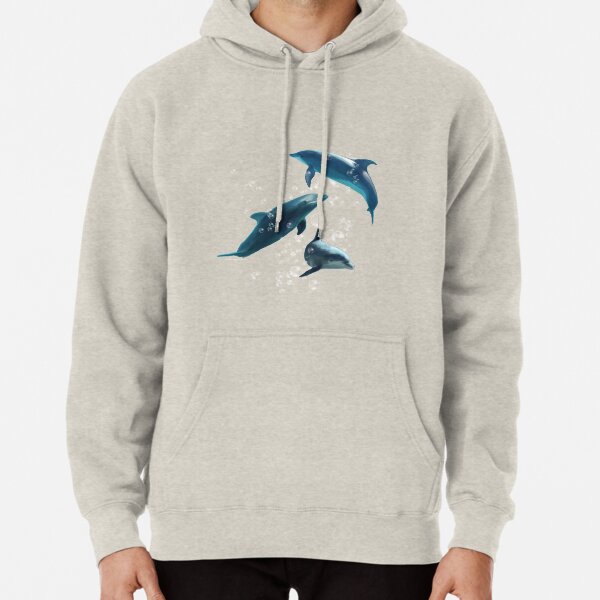 Dolphins in the Sea Pullover Hoodie