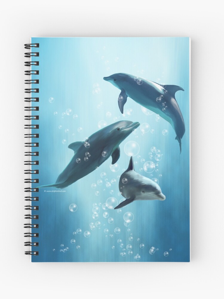 Cuaderno de espiral «Delfines en el mar» de DolphinPod | Redbubble