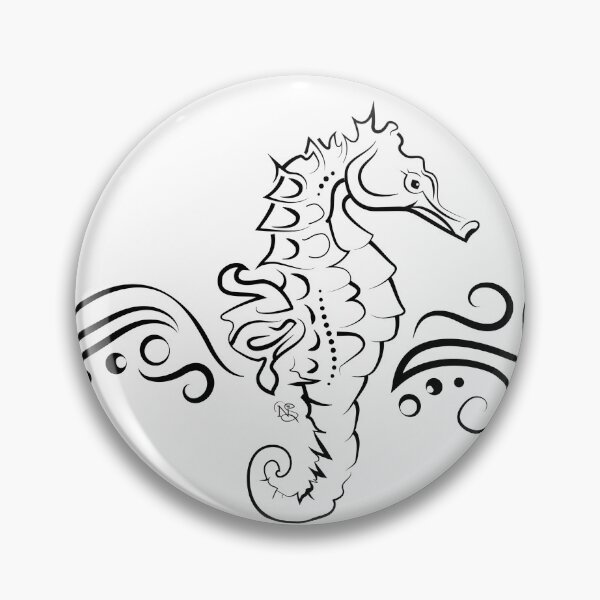 Item preview, Seahorse 2 | Digital illustration | seahorse | horsin' around | Sea drawing designed and sold by NSoulliardArt.