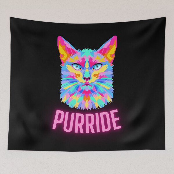 Item preview, PURRIDE Rainbow cat designed and sold by Wooden-rack.