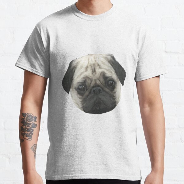 Pug Head Classic T-Shirt