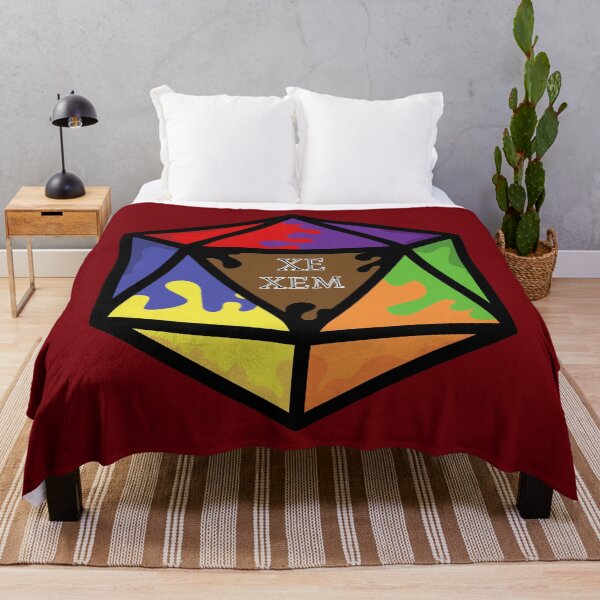 Item preview, Rainbow Pronoun Pride D20 Xe/Xem designed and sold by BiOurPride.
