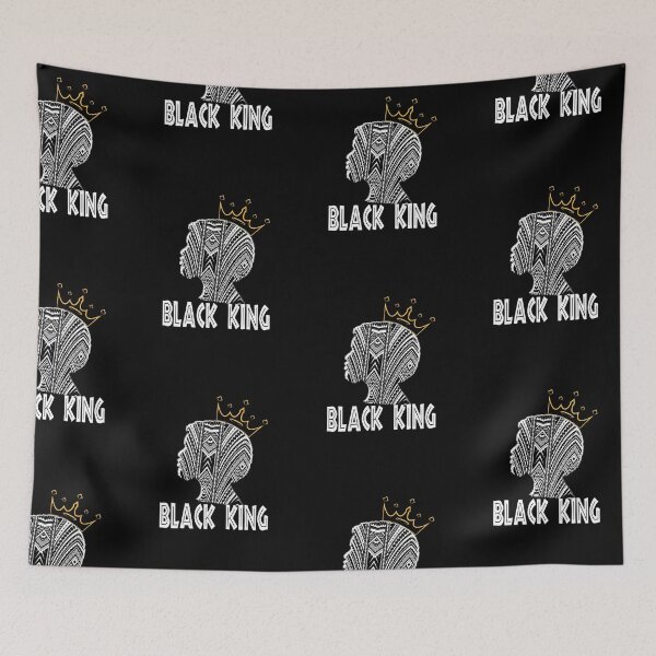 Item preview, Black King Tribal Print with Crown Black Pride Juneteenth 2022 Fathers Day Gift Emancipation Black Power 1865 Black History Month  Afro African American designed and sold by InPrintedWord.