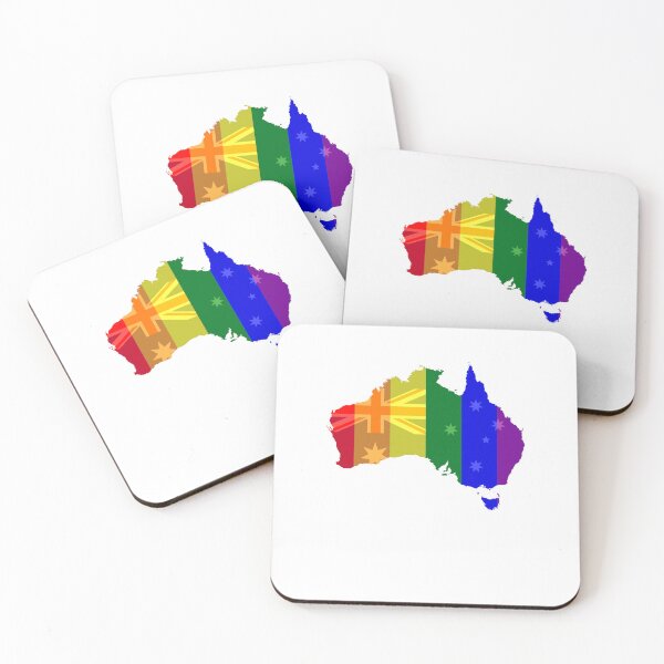 Item preview, Australian pride flag colours design  designed and sold by TipTopTapo.