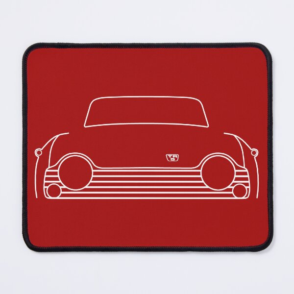 Item preview, Triumph TR5 British classic car outline graphic (white) designed and sold by soitwouldseem.