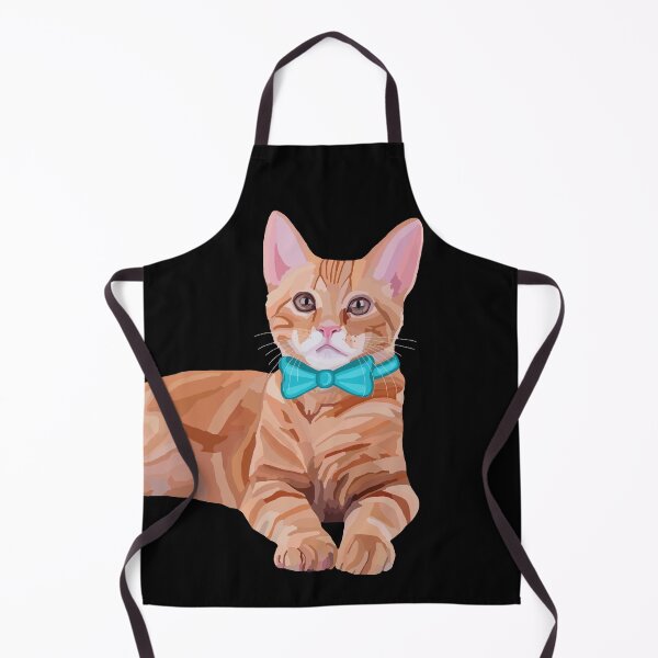 Item preview, Ginger Cat with Teal Bow Tie designed and sold by Deborah Camp.