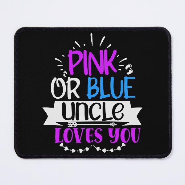 Item preview, Pink or blue aucle loves you, uncle gift designed and sold by lapolonaise.