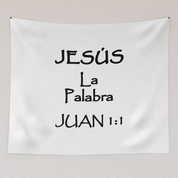 Item preview, John 1:1 Jesus the Word Spanish Bible Verse designed and sold by NombresDeJesus.