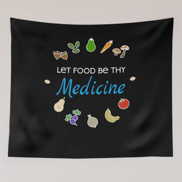 Item preview, 'Let Food Be Thy Medicine' Quote From The Father Of Medicine  designed and sold by SereneSouls.