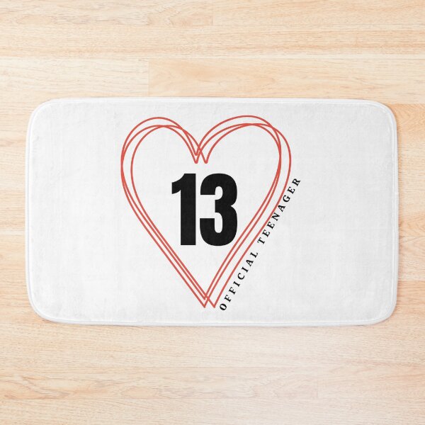 Item preview, Happy 13th Birthday- Heart 13 (official teenager) designed and sold by Oreo2020 Creations.