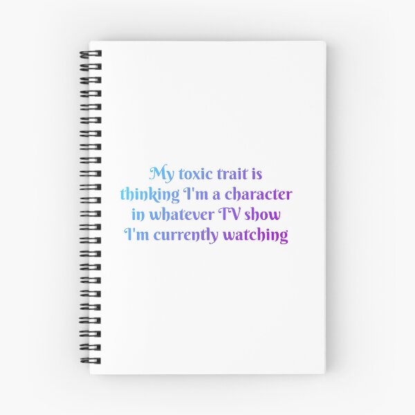 Item preview, My toxic trait TV shows designed and sold by Bubbleberries.