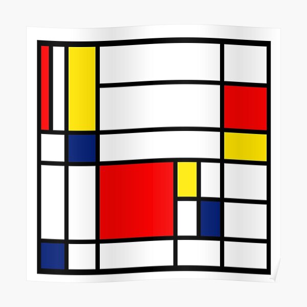 Mondrian Composition Poster
