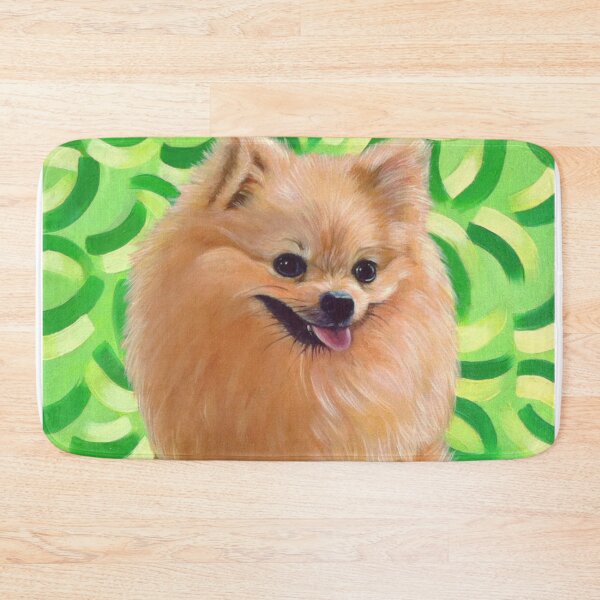 Item preview, Cute Pomeranian Art (Green) designed and sold by studioaegis326.