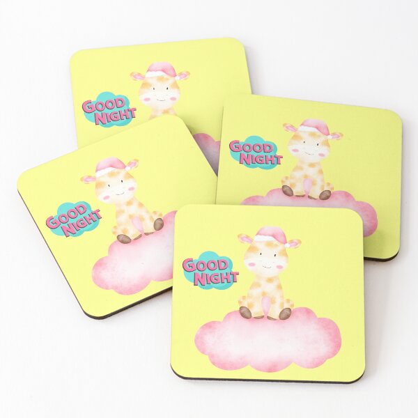 Item preview, Baby Giraffe saying Goodnight - Kids designed and sold by OMGCutie.