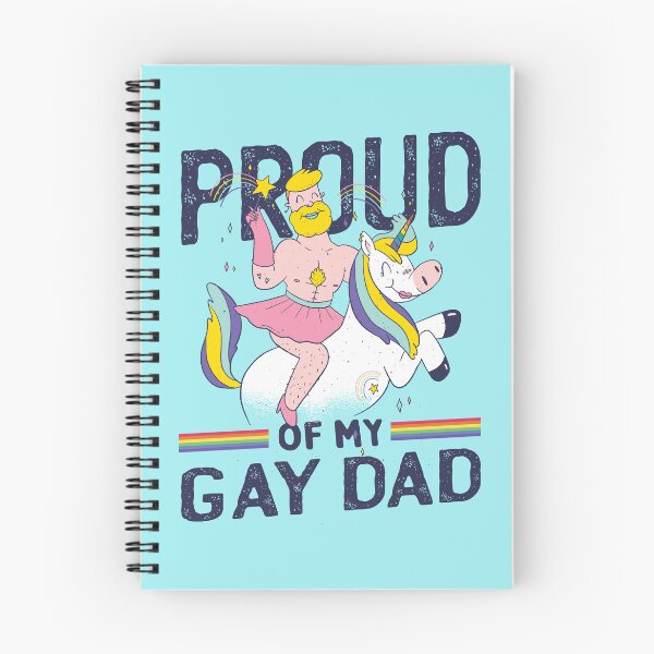 Item preview, Proud of My Gay Dad Unicorn Cartoon Art designed and sold by MrEddie10.