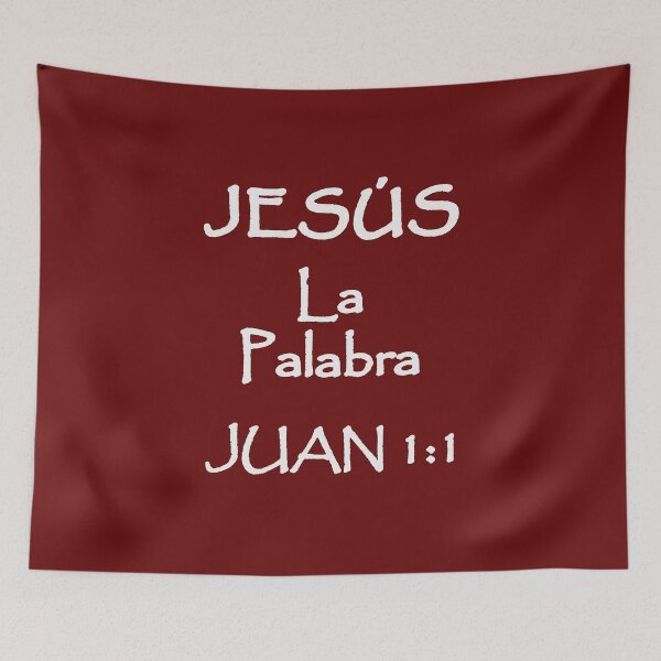 Item preview, John 1:1 Jesus the Word Spanish Bible Verse designed and sold by NombresDeJesus.