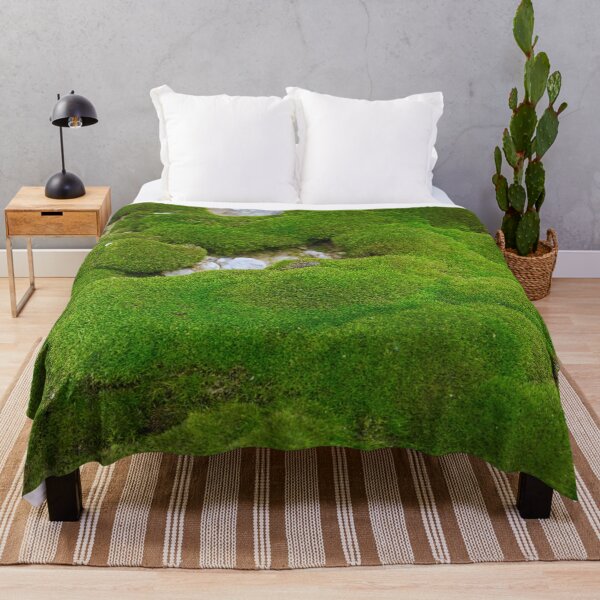 World of Moss II Throw Blanket for Sale by BJEdesign