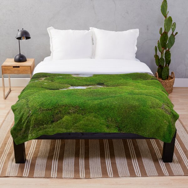 World of Moss II Throw Blanket for Sale by BJEdesign