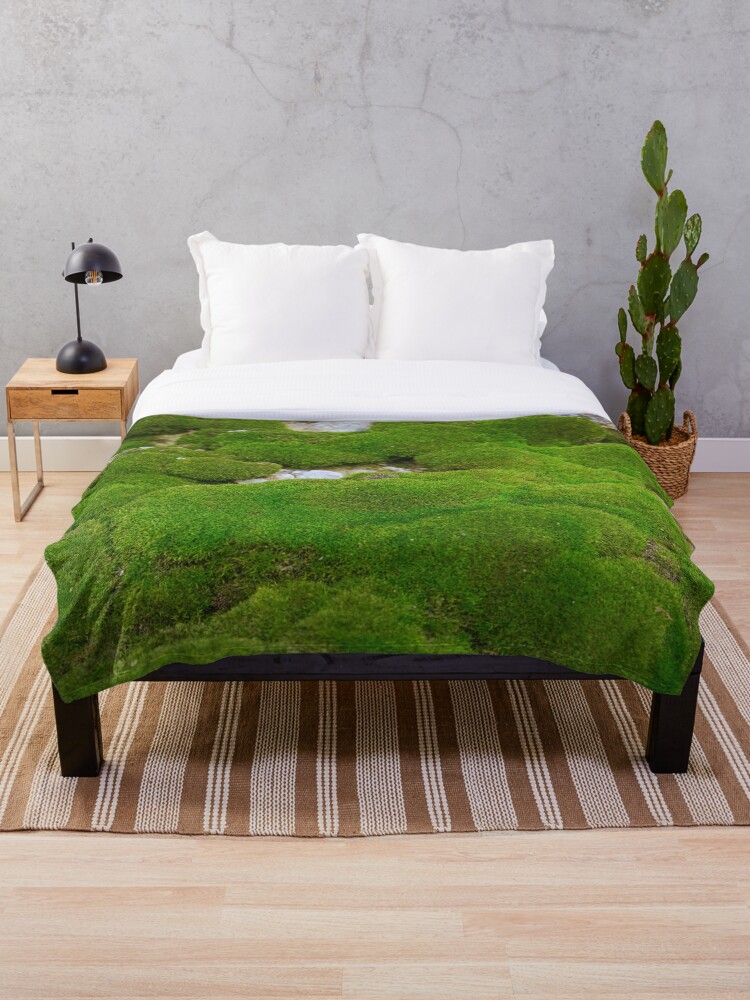 World of Moss II Throw Blanket for Sale by BJEdesign