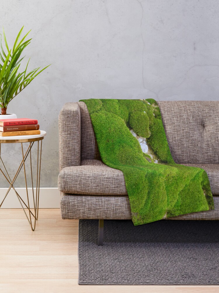 World of Moss II Throw Blanket for Sale by BJEdesign