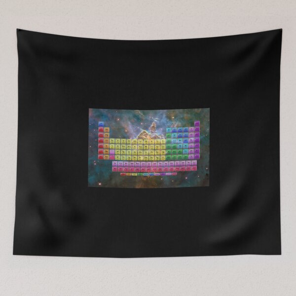 Item preview, 118 Element Color Periodic Table - Stars and Nebula designed and sold by sciencenotes.
