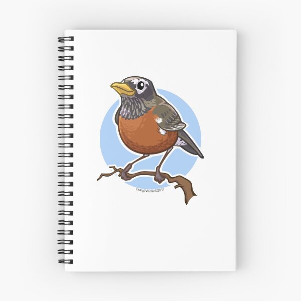 Item preview, American Robin Bird over Blue designed and sold by CraigWoida.
