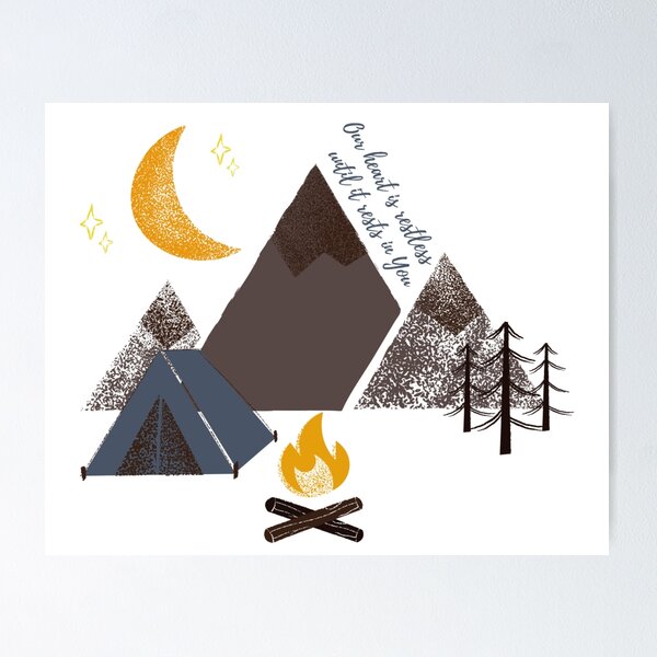 Item preview, Our Heart is Restless... // St Augustine designed and sold by CarolineTherese.