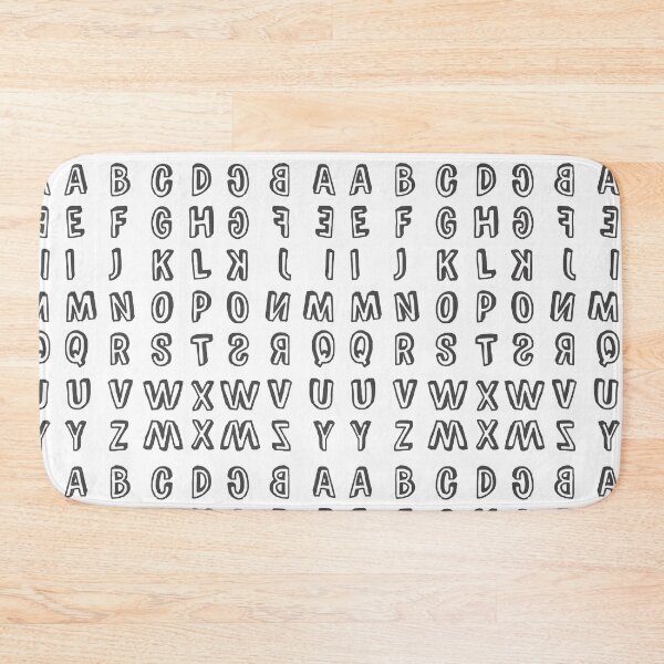 Item preview, English alphabets and mirror designed and sold by Think4Prints.