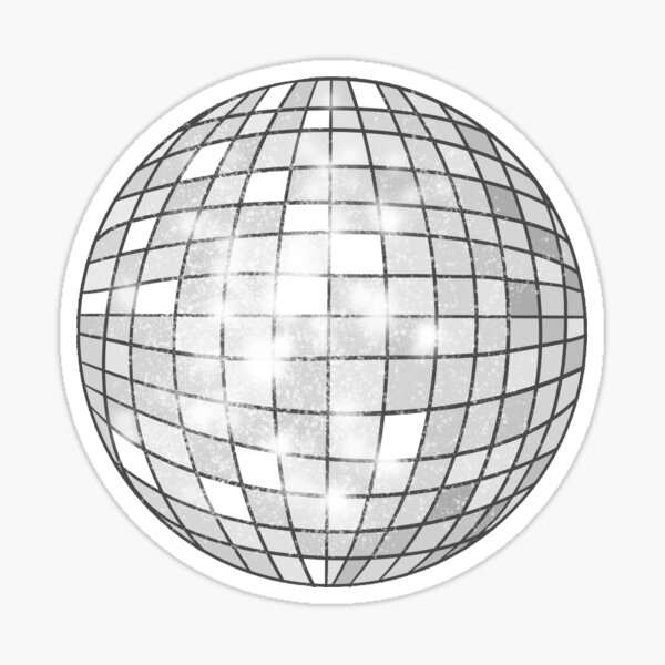 Realistic Disco Ball Sticker