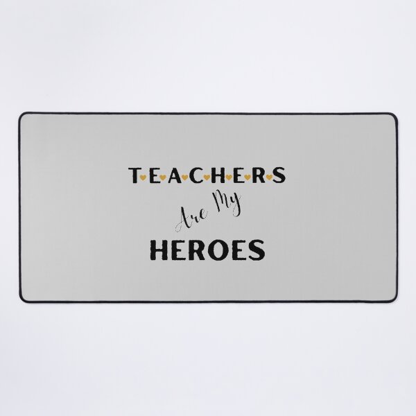 Item preview, Teachers Are My Heroes The Best Teacher Golden Hearts Design designed and sold by BestTeacher.