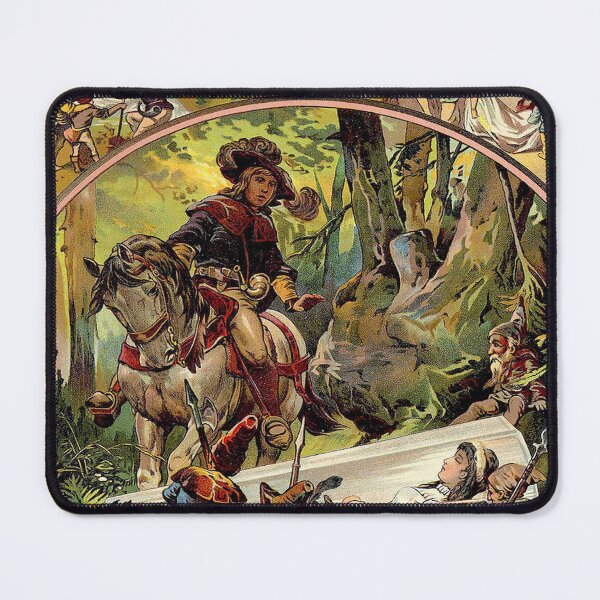 Item preview, GRIMM BROS : Vintage 1918 Snow White Print designed and sold by posterbobs.
