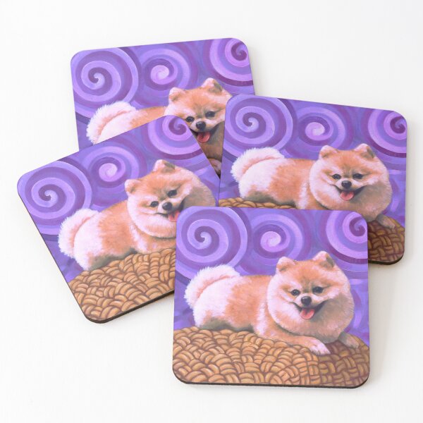 Item preview, Cute Pomeranian Art (Purple) designed and sold by studioaegis326.
