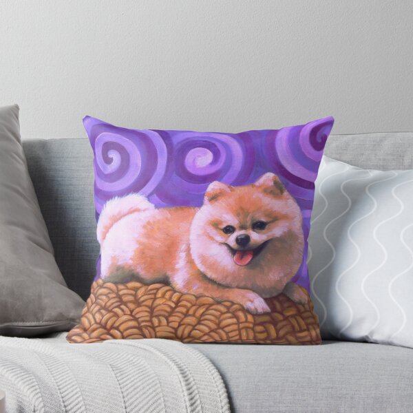 Item preview, Cute Pomeranian Art (Purple) designed and sold by studioaegis326.