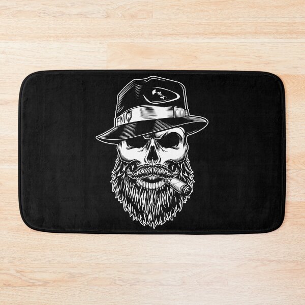 Item preview, Skull Beard With Hat designed and sold by FMQ Store.