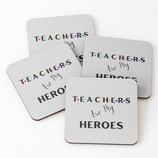 Item preview, Teachers Are My Heroes The Best Teacher Hearts Design designed and sold by BestTeacher.