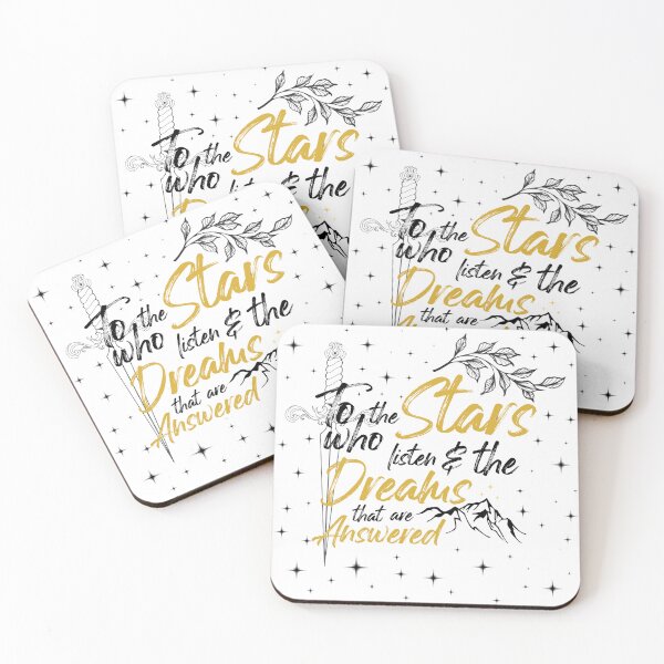 Item preview, To the stars who listen and the dreams that are answered, Rhysand quote  designed and sold by CrescntDesigns.