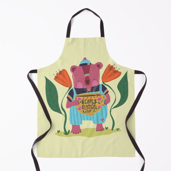 Item preview, Bearly Awake Need Coffee Cute Bear Illustration designed and sold by Kathy Osborne Studio.