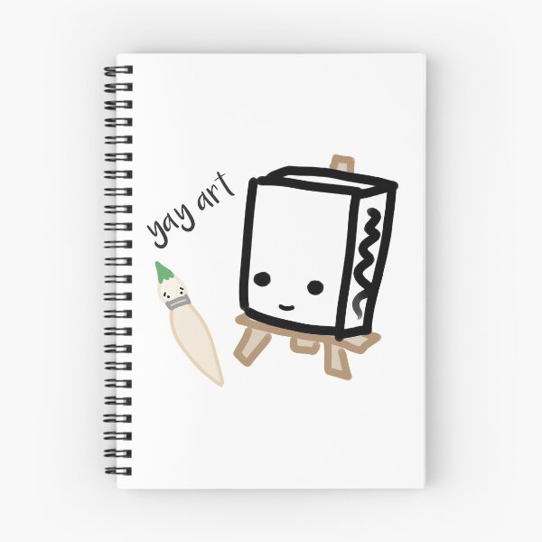 Item preview, yay art with cartoon canvas and paintbrush designed and sold by alanaarts.