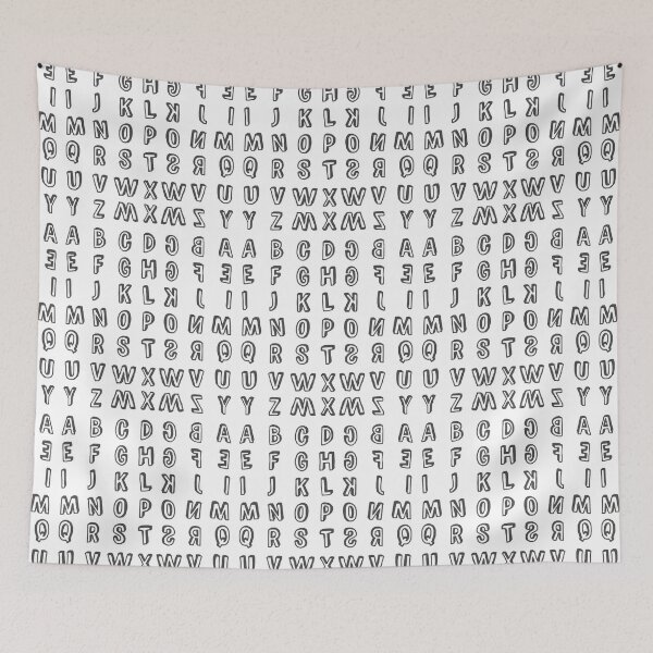 Item preview, English alphabets and mirror designed and sold by Think4Prints.