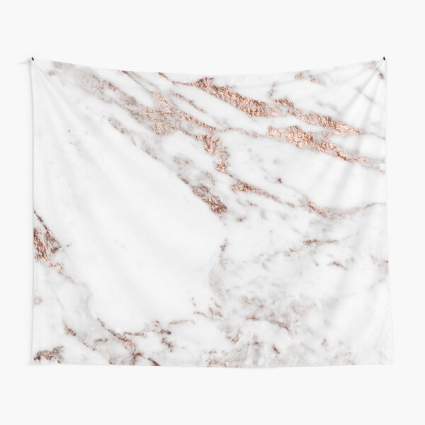 Rose gold vein marble Tapestry
