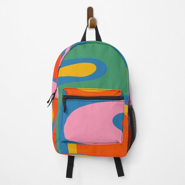 Item preview, Copacetic Colorful Retro Abstract Pattern in Rainbow Pop Colors designed and sold by kierkegaard.