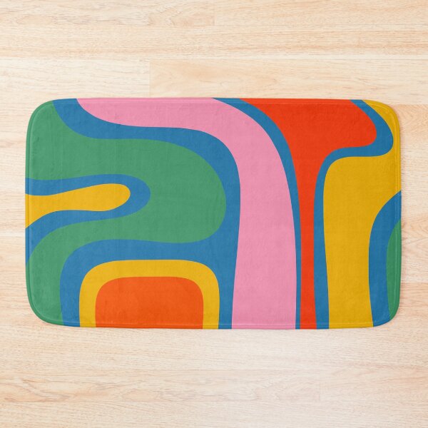 Item preview, Copacetic Colorful Retro Abstract Pattern in Rainbow Pop Colors designed and sold by kierkegaard.