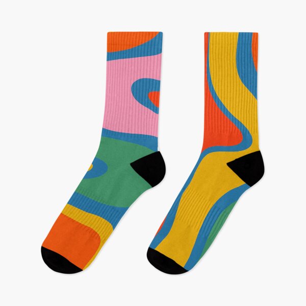 Item preview, Copacetic Colorful Retro Abstract Pattern in Rainbow Pop Colors designed and sold by kierkegaard.