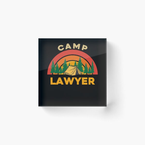 Item preview, Camp Lawyer Design for Camping Lovers designed and sold by sleeksy.