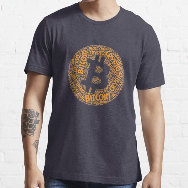 Bitcoin Révolution Block Chain Crypto Word T-shirt essentiel