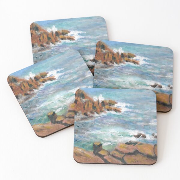 Item preview, CAPE NEDDICK MAINE SHORELINE VIEW ACRYLIC PAINTING designed and sold by Roseann Meserve.