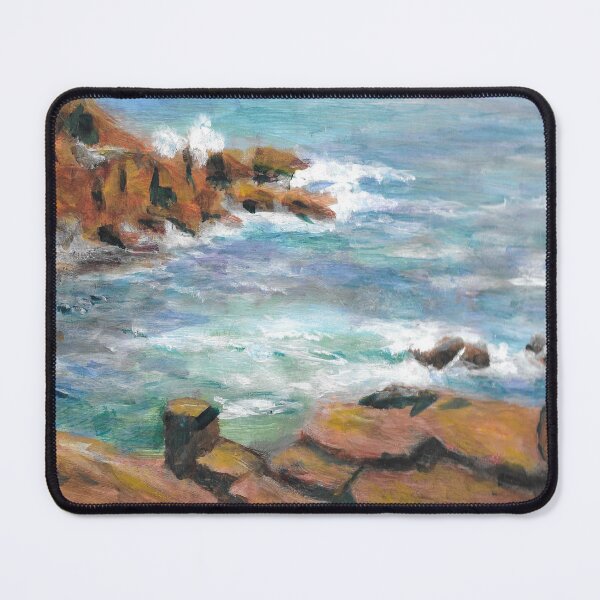 Item preview, CAPE NEDDICK MAINE SHORELINE VIEW ACRYLIC PAINTING designed and sold by Roseann Meserve.